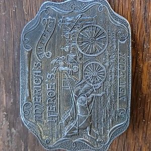 Vintage America's Hero's Fire Dept New York Belt Buckle